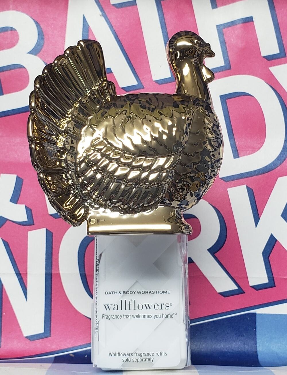 BBW Golden Turkey Wallflower Fragrance Plug In Home Scent Decor